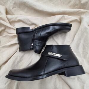 Jazame Men McVey Distressed Moto Riding Ankle Bootie Chelsea Dress Boot Size 11